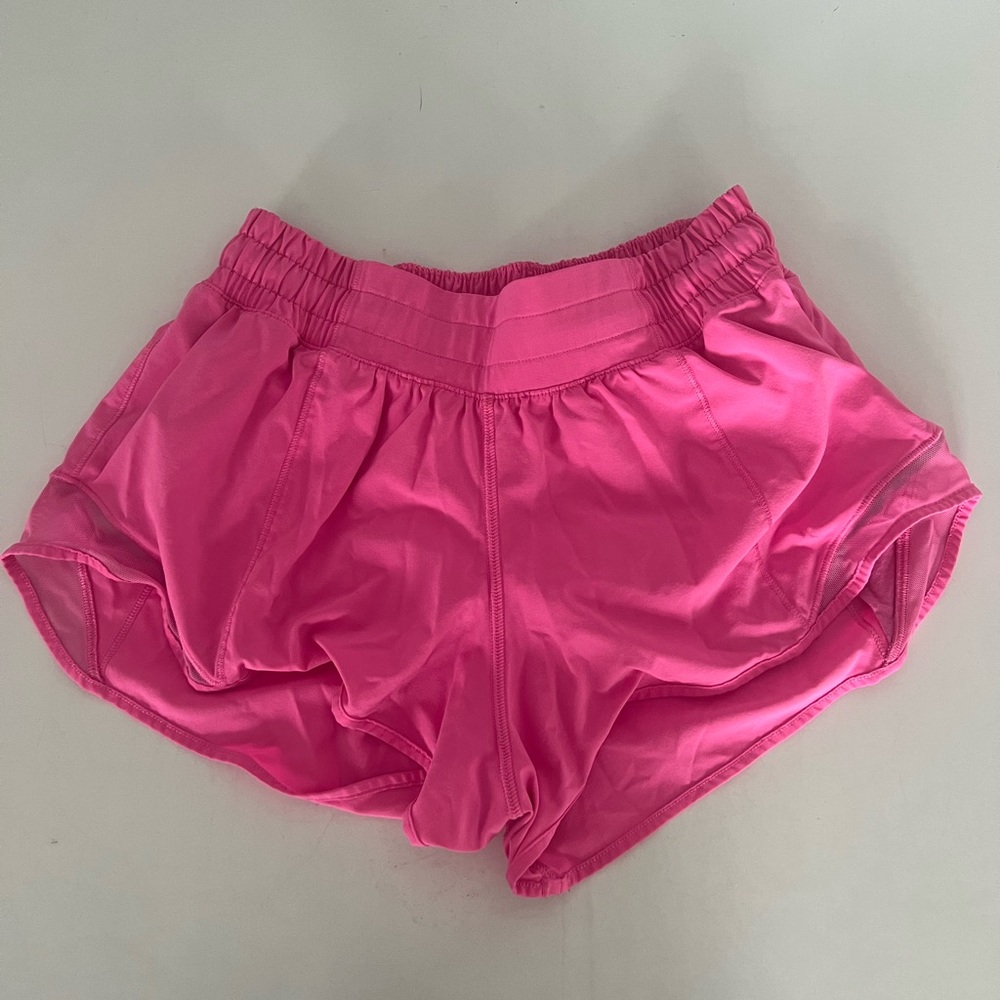 Bright Pink Lululemon Hotty Hot 2.5” Shorts